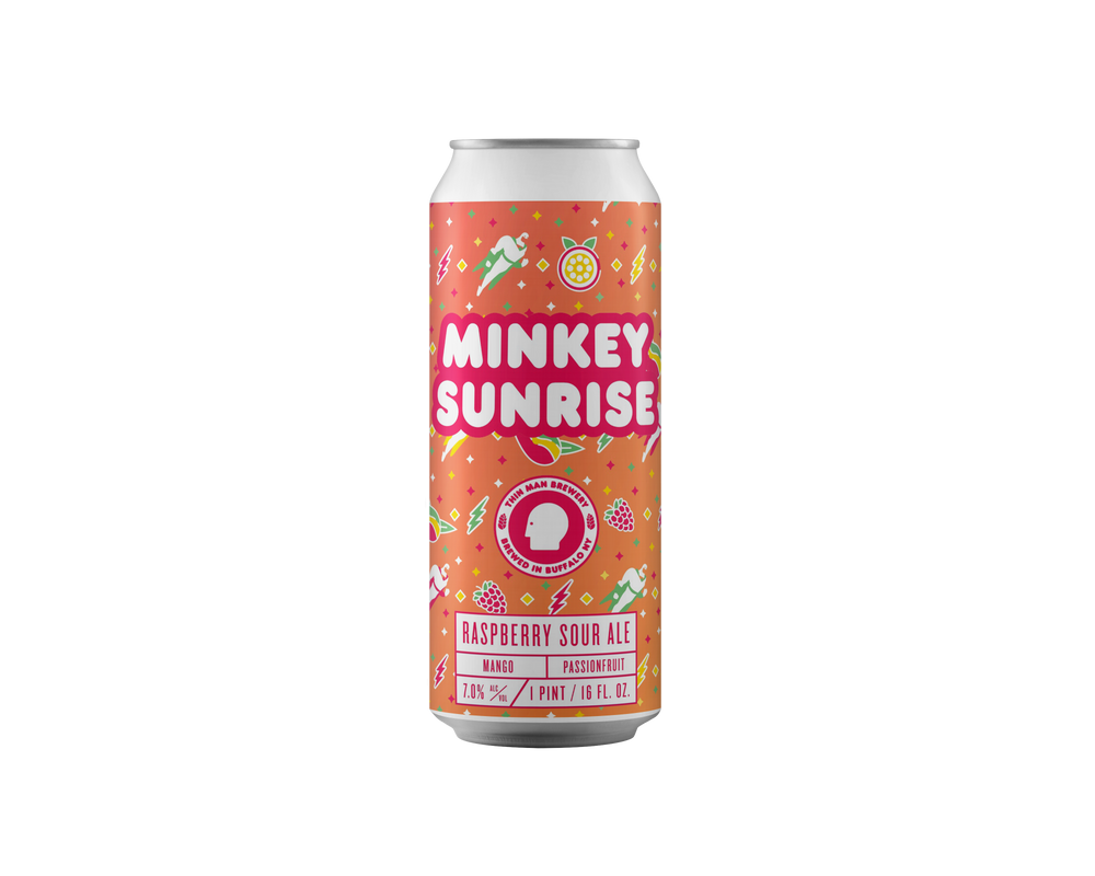 Minkey Sunrise · Raspberry, Passion Fruit, Mango Sour Ale