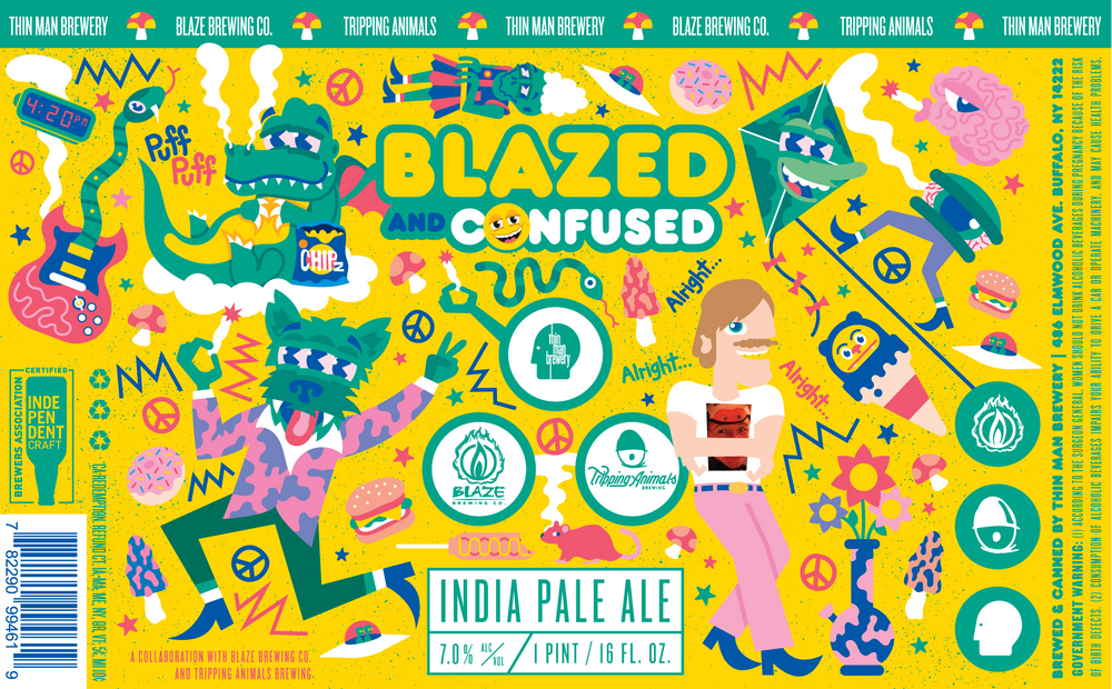 
                  
                    Blazed and Confused · IPA [collaboration with Blaze & Tripping Animals]
                  
                